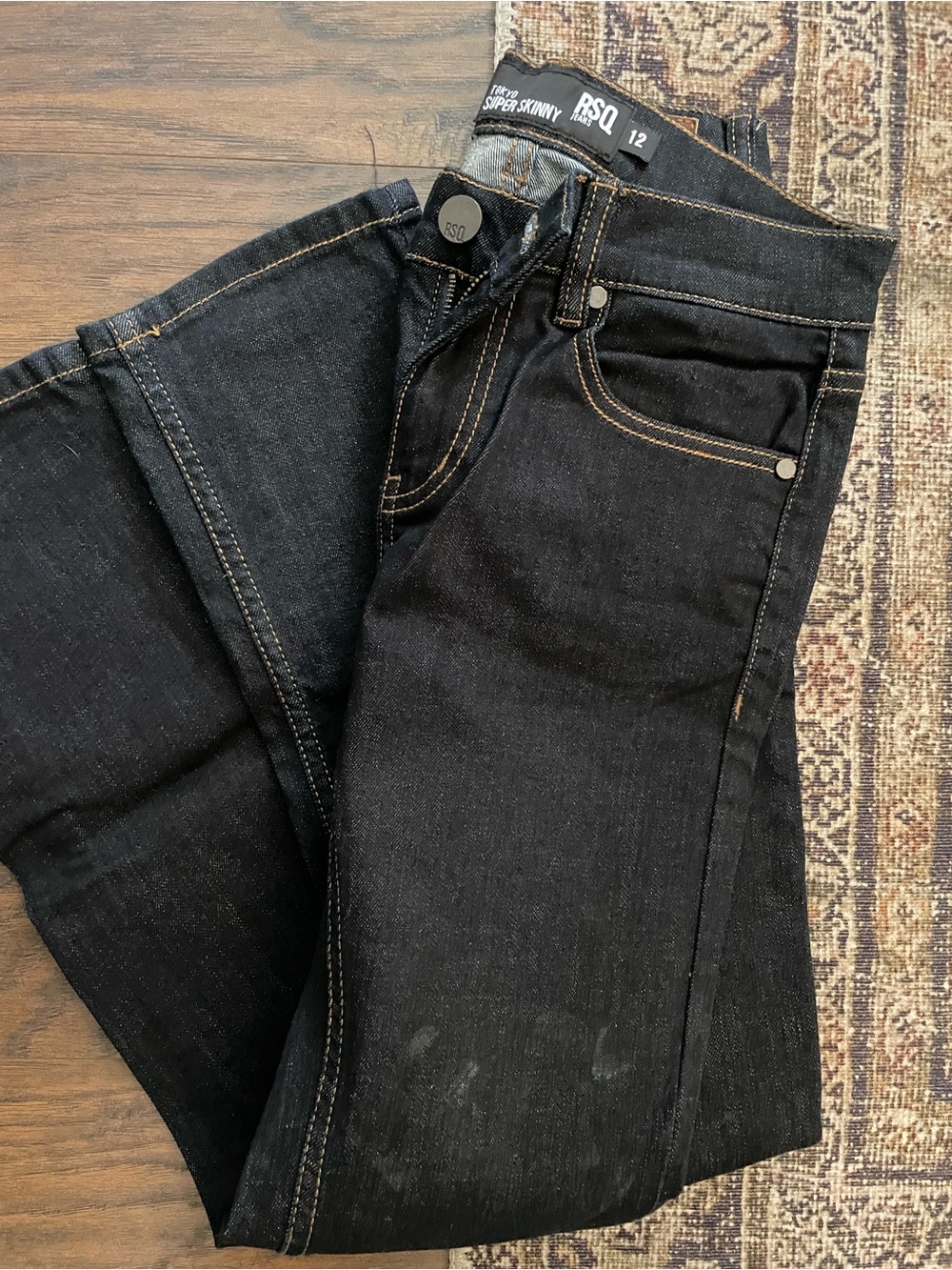 RSQ Boys Dark Skinny Jeans